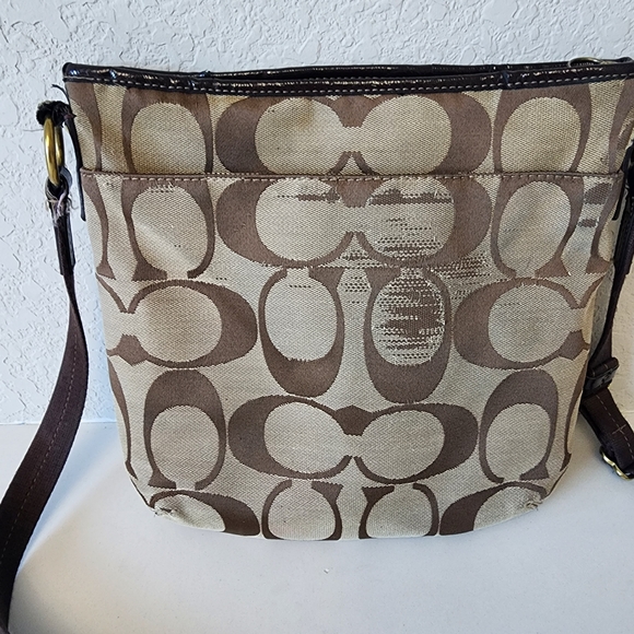 Coach Brown Signature Crossbody Bag - Picture 2 of 5